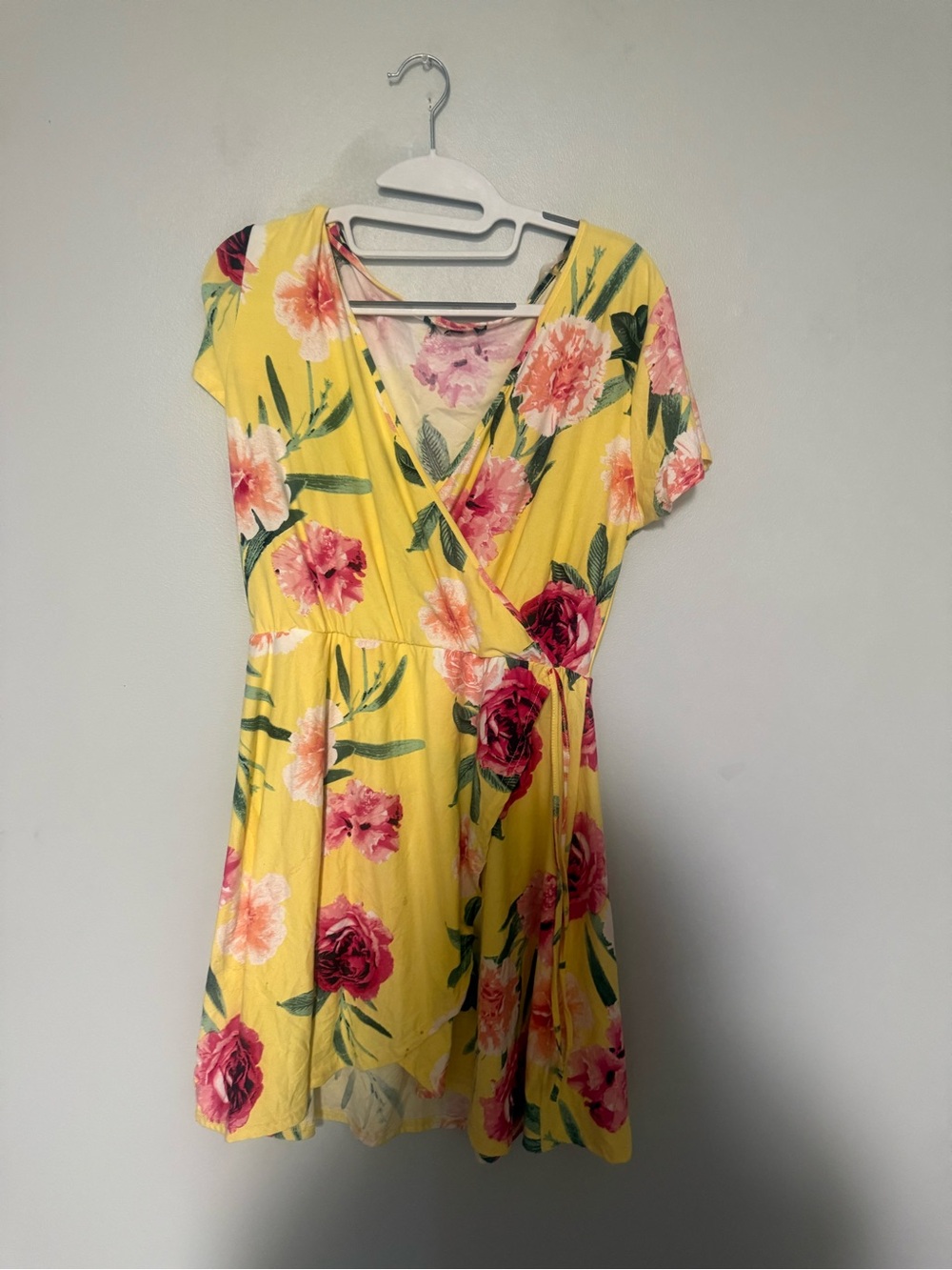 Floral Wrap Mini Dress